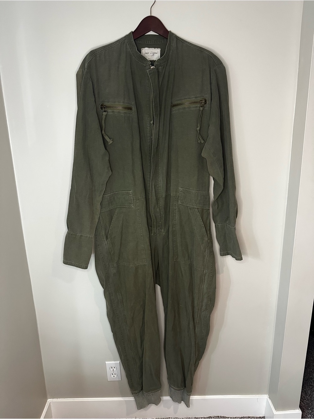 Craig Lauren Olive Utility Jumpsuit / Boiler Suit
